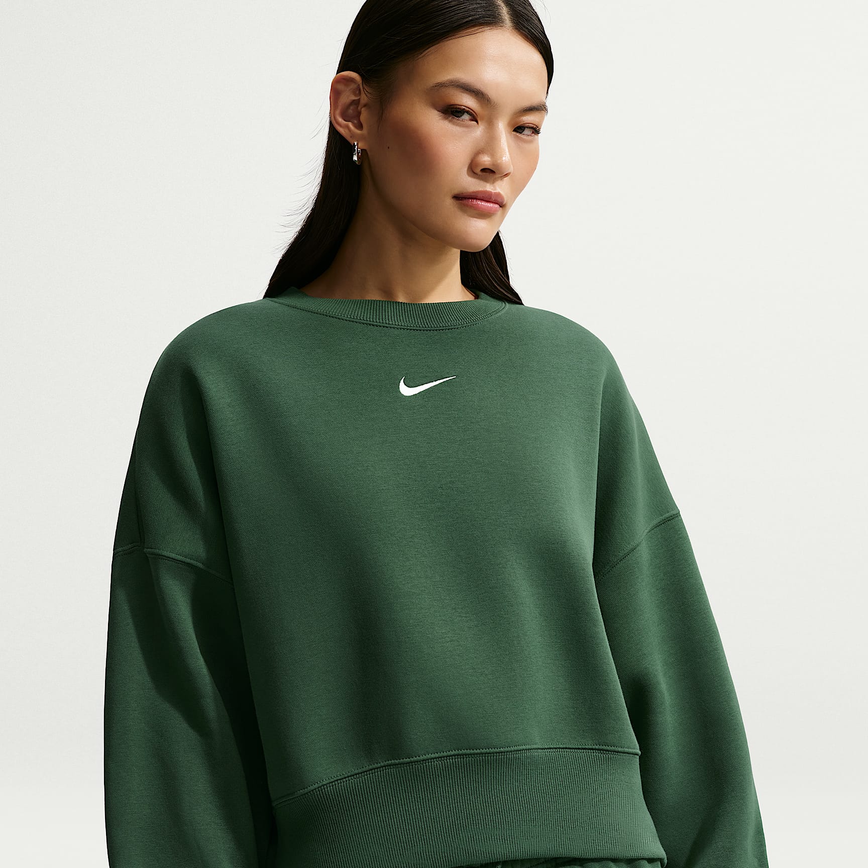 BRIEFING 新品　WOMEN’S HYBRID DOWN CREWNECK Nike Sportswear Phoenix Fleece Women's Over-Oversized Crew-Neck